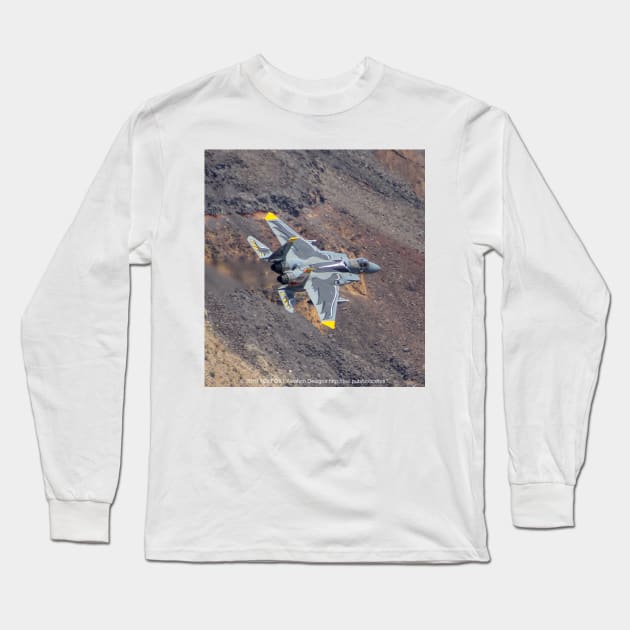 F-15 Eagle 75th Anniversary paint low-level Long Sleeve T-Shirt by acefox1